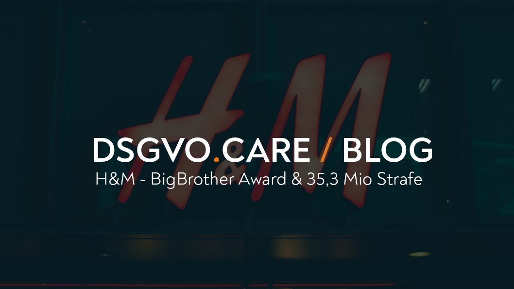 (DEU) H&M - Erst BigBrother Award jetzt Strafe