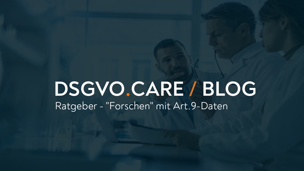 Ratgeber - "Forschen" mit Art.9-Daten